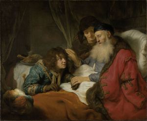 Isaac bendiciendo a Jacob - Govert Flinck