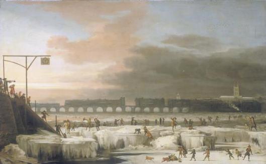 The_Frozen_Thames_1677 Abraham Hondius